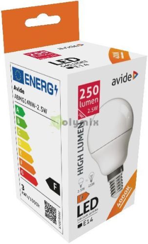 LED Globe Mini G45 2.5W E14 NW 4000K