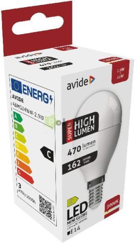 LED Globe Mini G45 2.9W E14 WW 3000K Super High Lumen
