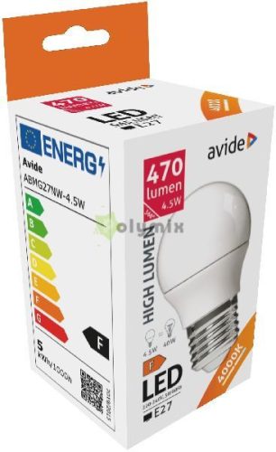 LED Globe Mini G45 4.5W E27 NW 4000K