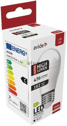 LED Globe Mini G45 2.9W E27 WW 3000K Super High Lumen