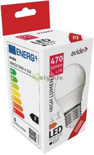LED Globe Mini G45 4.5W E27 WW 3000K