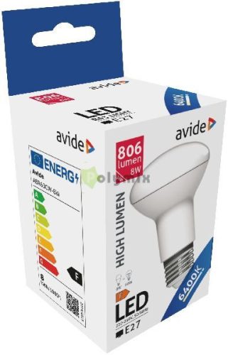 LED R63 8W E27 CW 6400K