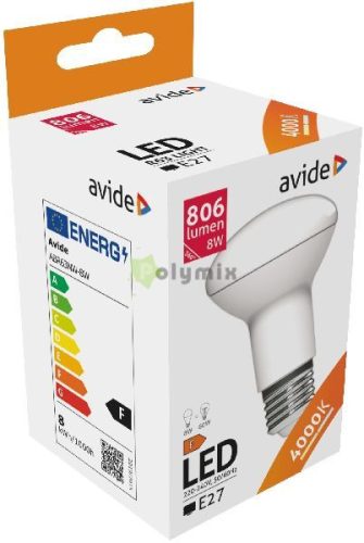 LED R63 8W E27 NW 4000K