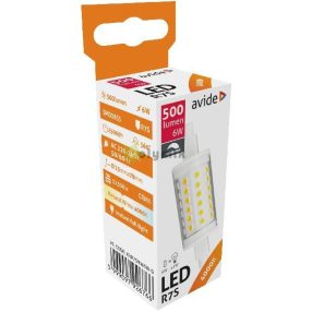 LED 6W R7S 23x78mm NW 4000K Dimmelhető