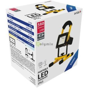 LED Reflektor Akkumulátoros 10W CW 6400K