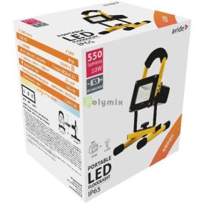 LED Reflektor Akkumulátoros 10W NW 4000K