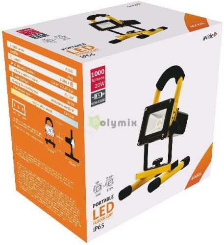LED Reflektor Akkumulátoros 20W NW 4000K