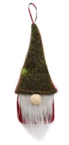 Karácsonyi Gnóm 16cm Zöld