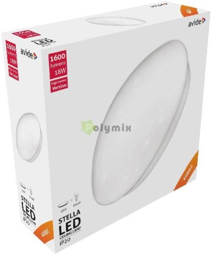LED Mennyezeti Lámpa Stella (Csillagos) 18W 330*100mm NW 4000K High lumen