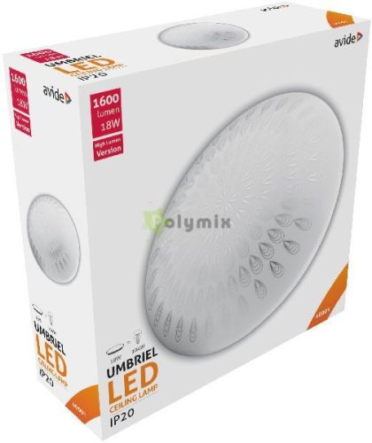 LED Mennyezeti Lámpa Umbriel (Esőcsepp) 18W 330*100mm NW 4000K