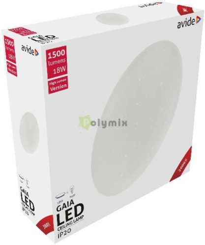 LED Mennyezeti Lámpa Gaia 18W 330*105mm WW 3000K