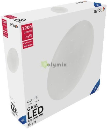 LED Mennyezeti Lámpa Gaia 24W 380*105mm CW 6400K