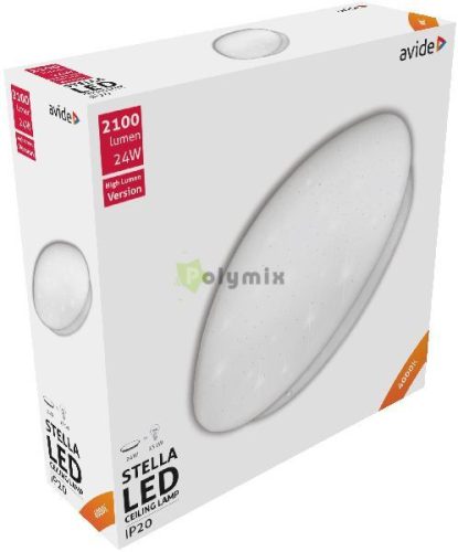 LED Mennyezeti Lámpa Stella (Csillagos) 24W 380*110mm NW 4000K High lumen