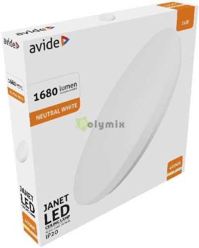 LED Mennyezeti Lámpa Janet 24W 380*60mm NW 4000K