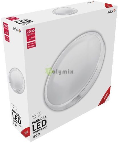LED Mennyezeti Lámpa Pandora (Alu) 24W 380*110mm WW 3000K