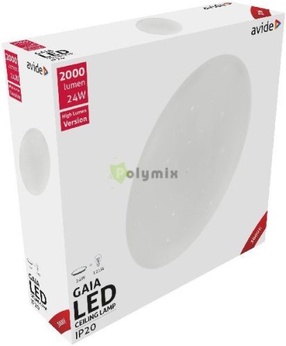 LED Mennyezeti Lámpa Gaia 24W 380*105mm WW 3000K