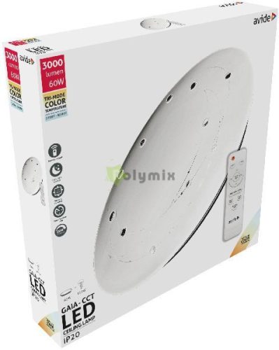 LED Mennyezeti Lámpa Gaia-CCT 60W távirányítóval