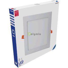   LED Beépíthető Négyzetes Mennyezeti Lámpa ALU 24W CW 6400K