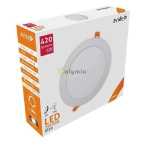 LED Beépíthető Kerek Mennyezeti Lámpa ALU 6W NW 4000K