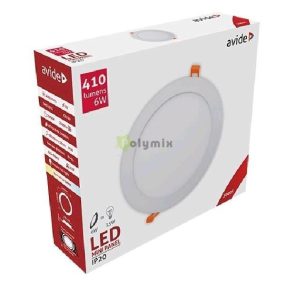 LED Beépíthető Kerek Mennyezeti Lámpa ALU 6W WW 3000K
