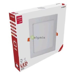   LED Beépíthető Négyzetes Mennyezeti Lámpa ALU 18W WW 3000K