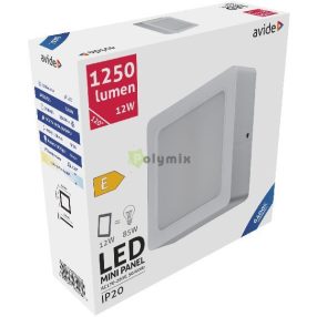   LED Falra Szerelhető Négyzetes Mennyezeti Lámpa Műanyag 12W CW 6400K