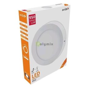   LED Falra Szerelhető Kerek Mennyezeti Lámpa ALU 12W NW 4000K