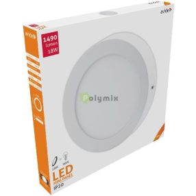   LED Falra Szerelhető Kerek Mennyezeti Lámpa ALU 18W NW 4000K