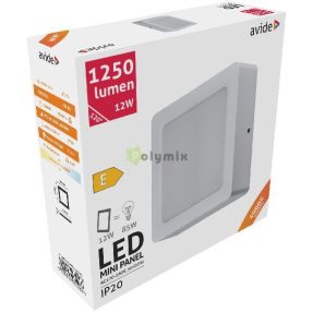   LED Falra Szerelhető Négyzetes Mennyezeti Lámpa Műanyag 12W NW 4000K