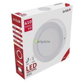   LED Falra Szerelhető Kerek Mennyezeti Lámpa ALU 6W WW 3000K