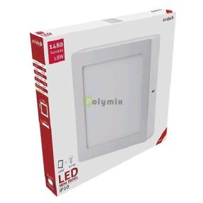   LED Falra Szerelhető Négyzetes Mennyezeti Lámpa ALU 18W WW 3000K