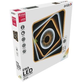   Design Mennyezeti Lámpa Ewa 100W (50+50) RF Távirányítóval