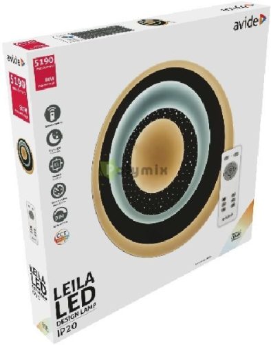 Design Mennyezeti Lámpa Leila 80W(40+40) RF Távirányítóval