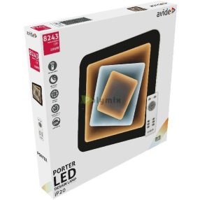   Design Mennyezeti Lámpa Porter 106W(53+53) RF Távirányítóval