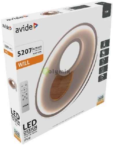 Design Mennyezeti Lámpa Will 73W RF Távirányítóval