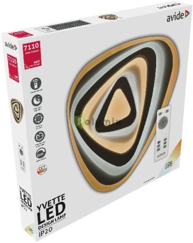 Design Mennyezeti Lámpa Yvette 90W(45+45) RF Távirányítóval