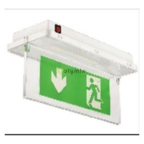 Exit Fény felületre szerelhető vízszintes plexivel IP65