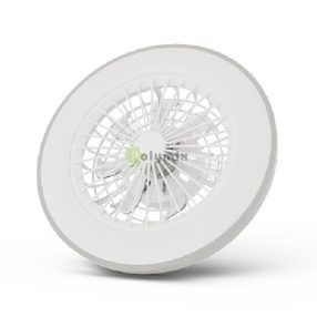   Mennyezeti lámpa ventilátorral Wanda ezüst, 2x24W+15W motor, távirányítóval