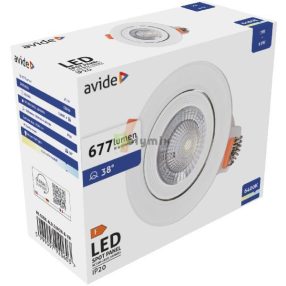 LED Beépíthető Spot 38° Kerek 7W CW 6400K