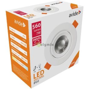 LED Beépíthető Spot 38° Kerek 7W NW 4000K