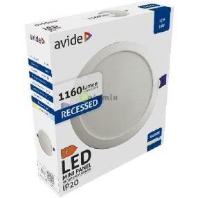   LED Beépíthető Kerek Mennyezeti Lámpa Műanyag 12W CW 6400K