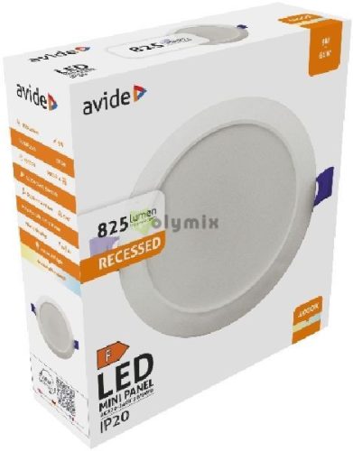 LED Beépíthető Kerek Mennyezeti Lámpa Műanyag 9W NW 4000K