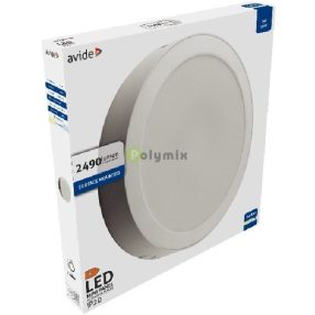   LED Falra Szerelhető Kerek Mennyezeti Lámpa Műanyag 24W CW 6400K
