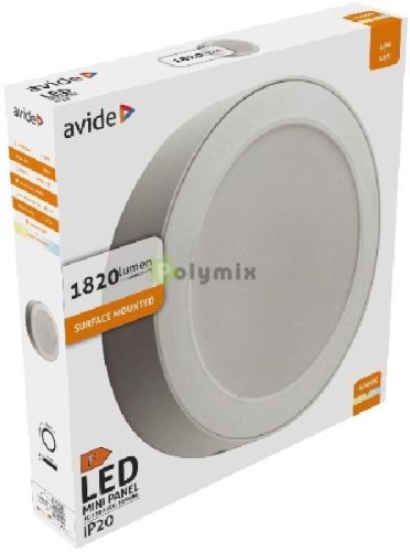 LED Falra Szerelhető Kerek Mennyezeti Lámpa Műanyag 18W NW 4000K
