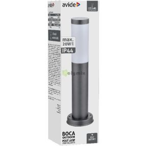 kültéri álló lámpa Boca 1xE27 450mm IP44 Antracit