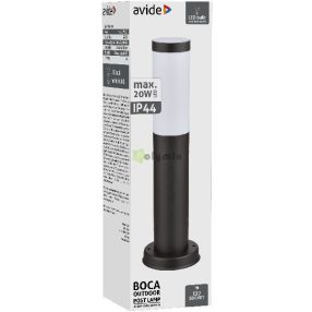 kültéri álló lámpa Boca 1xE27 450mm IP44 Fekete