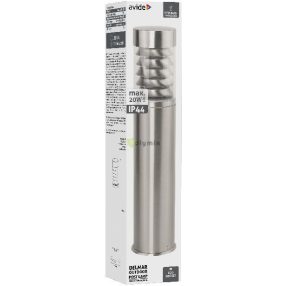   kültéri álló lámpa Delmar 1xE27 500mm IP44 Szatén Nikkel