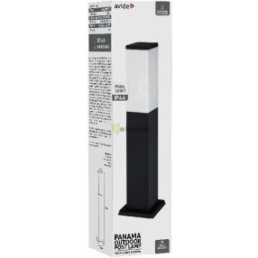kültéri álló lámpa Panama 1xE27 500mm IP44 Fekete