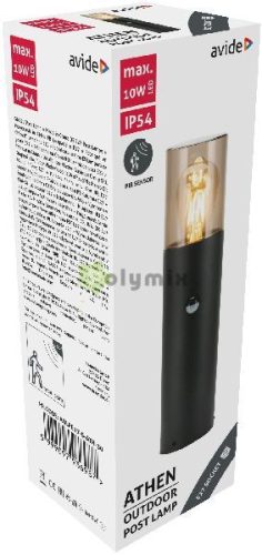 kültéri álló lámpa Athen 1xE27 PIR 300mm IP54