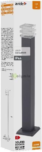 kültéri álló lámpa Solana LED 1.5W NW 500mm IP44 Antracit